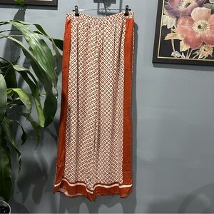 Sienna Sky Womens Flowy Relaxed Wide Leg Printed Pants sz XL